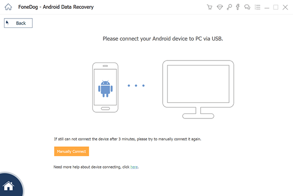 Connect Android to PC to Recover Deleted Screenshot