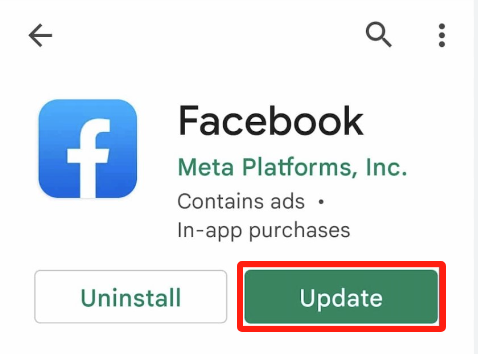 Update the Facebook App